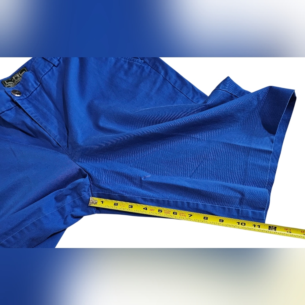 LRL Lauren Active Ralph Lauren Women Blue Shorts Size 12 Bermuda - Picture 11 of 13